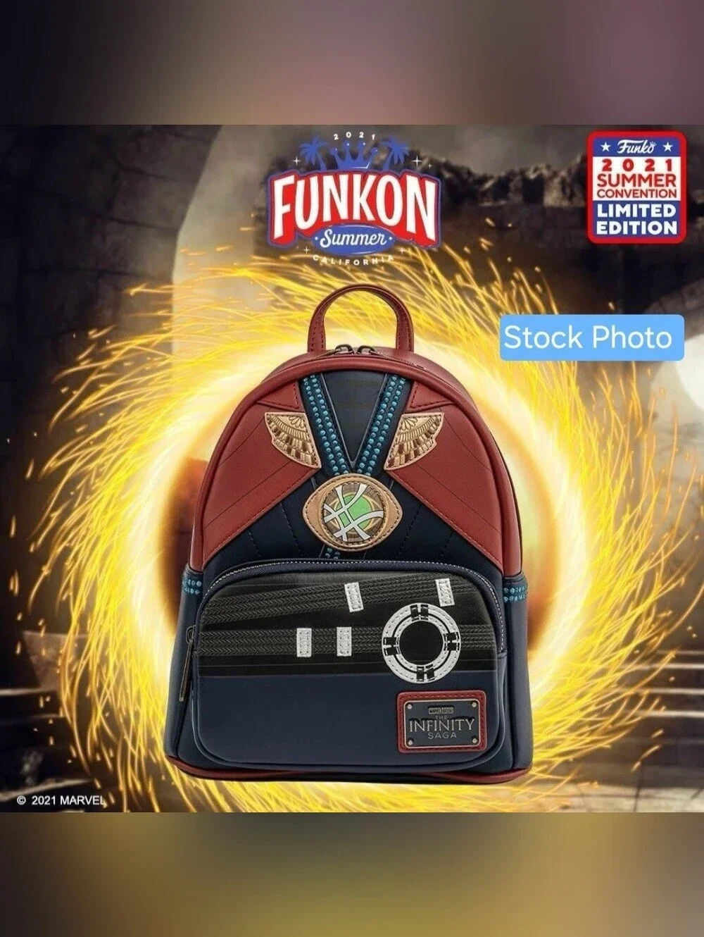 Loungefly Marvel Doctor Strange Mini Backpack FunKon Exclusive Dr Strange NIP
